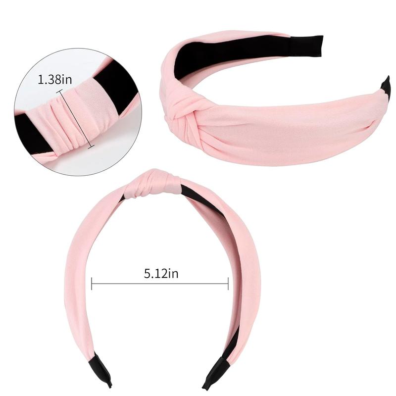 12 Pack Colorful Headbands for Women Non Slip Wide Girls Head Bands Cute Boho Natural Knotted Headbands Hair Band Hair Accessories Womens Fashion Headband Birthday Gifts for Women