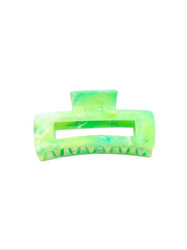 Marble Pattern Colorful Hair Claws, Hollow Out Design Hair Claws, Elegant Hair Accessories for Women & Girls, Minimalist Headwear Suitable for Thick Hair