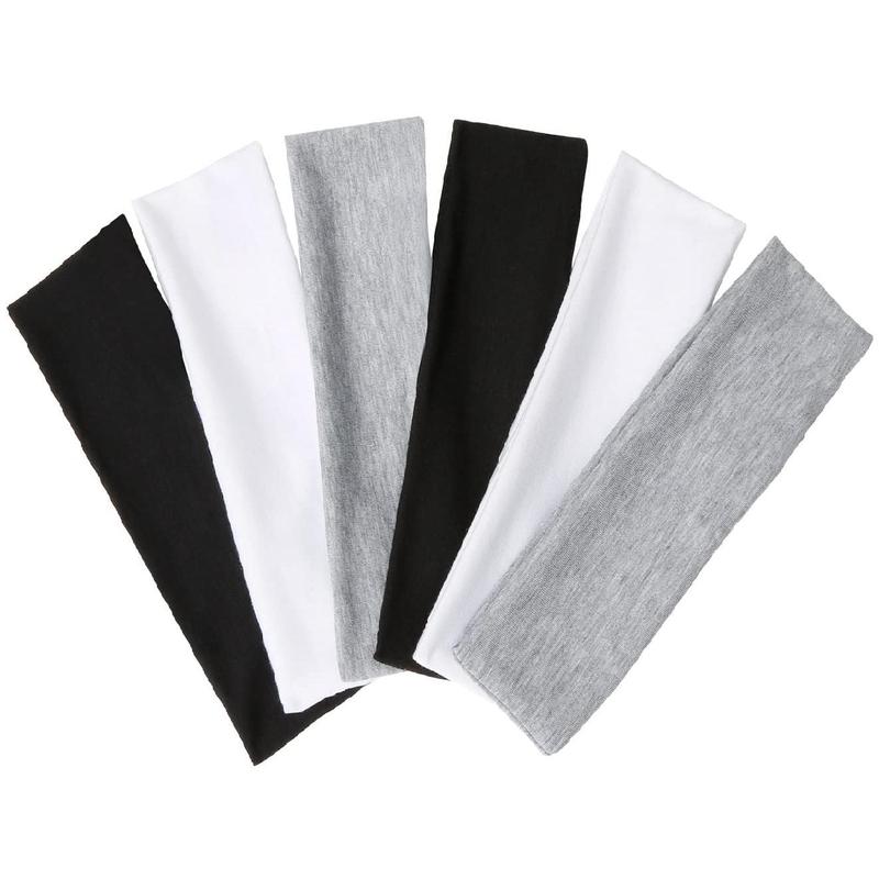 Fashion Headbands for Women Short Hair Non Slip Elastic Floral Hairbands Soft Fabric Hair Bands for Women's Hair, 2 Inches Thick Stripe Head Band for Girls Valentine's Day Heart Headbands